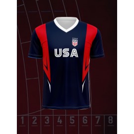 [Customizable Soccer Jersey] Comfort Fit Customizable Youngsters' Soccer Jersey | V-Neck, Name & Number, Perfect for Sports & Casual Wear