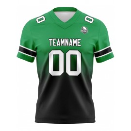 Customizable Women'S Football Jersey - Personalized Name, Number & Logo, Comfort Fit for Sports, Training & Casual Wear, Summer V-Neck T-Shirt with Bold Yellow & Red Design, Football Jersey, Nonelastic Fabric