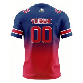 Customizable Women'S Football Jersey - Personalized Name, Number & Logo, Comfort Fit for Sports, Training & Casual Wear, Summer V-Neck T-Shirt with Bold Yellow & Red Design, Football Jersey, Nonelastic Fabric