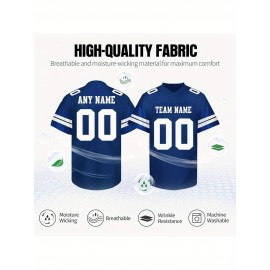 Female football fans who customize large-sized Women's football jerseys, personalized football jerseys with team names and numbers, and customized football uniforms as gifts