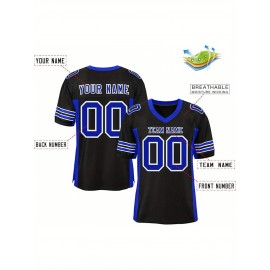 Custom Mesh Football Jersey - Personalized Practice Jerseys for Women, Stitched and Printed Name& Number, Lightweight& Breathable for Training and Games