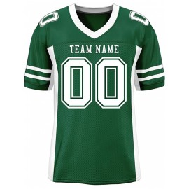 Custom Mesh Football Jersey - Personalized Practice Jerseys for Women, Stitched and Printed Name& Number, Lightweight& Breathable for Training and Games