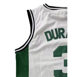 All Stitched 3 White Basketball Jersey, Breathable, Sleeveless, Embroidered Uniform Shirt For Men, Perfect For Sports & Outdoor Activities
