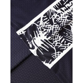 Stitched #3 Mens Navy Basketball Jersey, Breathable, Sleeveless, Embroidered Uniform Shirt For Men, Perfect For Sports & Outdoor Activities