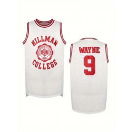 Men'S Basketball Jersey with Embroidered Name and Number, Short Sleeve Polyester Mesh Sports Vest, White Red, Sizes S-3XL, Basketball Accessories