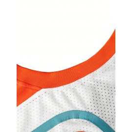 Stitched #33 Men's Basketball Jersey, Breathable Sleeveless Embroidered Uniform Shirt, Polyester, Green & White, Loose Fit, Perfect for Sports, Outdoor Activities, and Casual Wear