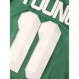 Stitched #11 Mens Green Basketball Jersey, Breathable, Sleeveless, Embroidered Uniform Shirt For Men, Perfect For Sports & Outdoor Activities