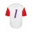 Men's Puerto Rico Baseball Jersey - Embroidered Number 1 & Name, White with Red Accents, 100% Polyester, Loose Fit V-Neck Button-Up for Sports, Halloween, Parties & Casual Wear, Puerto Rico Shirt
