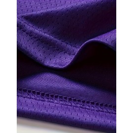 Men'S Vintage #6 & #23 Purple Sleeveless Basketball Jersey - Breathable, Embroidered Athletic Tank Top for Training & Competition