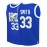 Men'S Blue Basketball Jersey, #33, Breathable Polyester, Sleeveless, V-Neck, Embroidered, Loose Fit, Sports & Outdoor Wear, Perfect for Team Sports, Casual, Holiday, Party, Vacation