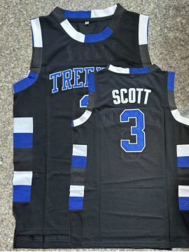 #3 Black Basketball Jersey, Polyester, Round Neck, Available In Sizes S To 3XL.