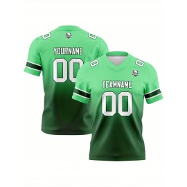 Customizable Women'S Football Jersey - Personalized Name, Number & Logo, Comfort Fit for Sports, Training & Casual Wear, Summer V-Neck T-Shirt with Bold Yellow & Red Design, Football Jersey, Nonelastic Fabric