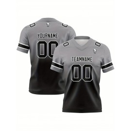 Customizable Women'S Football Jersey - Personalized Name, Number & Logo, Comfort Fit for Sports, Training & Casual Wear, Summer V-Neck T-Shirt with Bold Yellow & Red Design, Football Jersey, Nonelastic Fabric