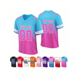 Female football fans who customize large-sized Women's football jerseys, personalized football jerseys with team names and numbers, and customized football uniforms as gifts