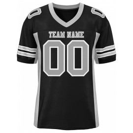 Custom Mesh Football Jersey - Personalized Practice Jerseys for Women, Stitched and Printed Name& Number, Lightweight& Breathable for Training and Games