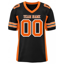 Custom Mesh Football Jersey - Personalized Practice Jerseys for Women, Stitched and Printed Name& Number, Lightweight& Breathable for Training and Games
